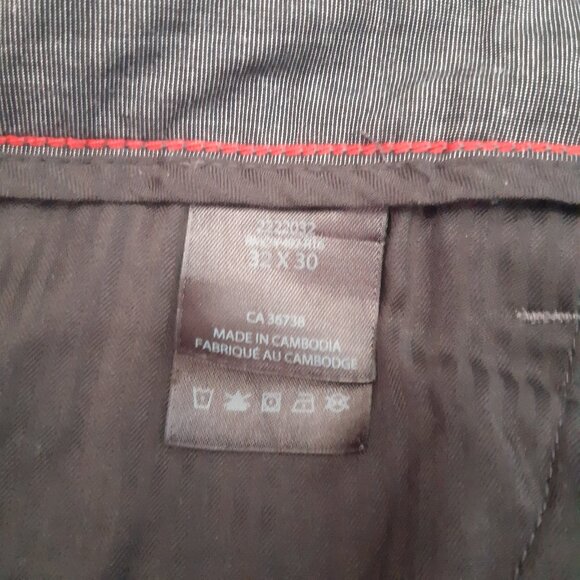 Kenneth Cole Reaction 32x30 Men's Casual Jean Style Charcoal Grey Pants - Picture 8 of 14